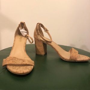 Report Cork Heeled Sandals